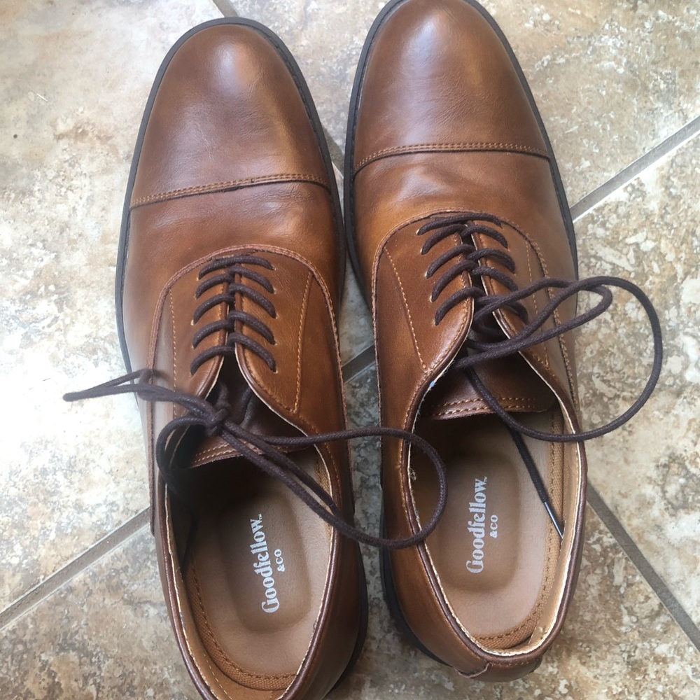Men Brown Leather Dress shoes